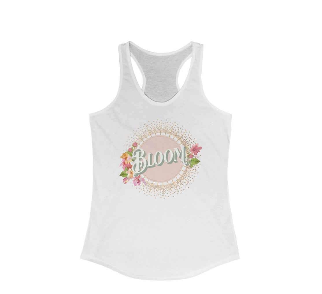 Women&#39;s Racerback Tank in White | $24.