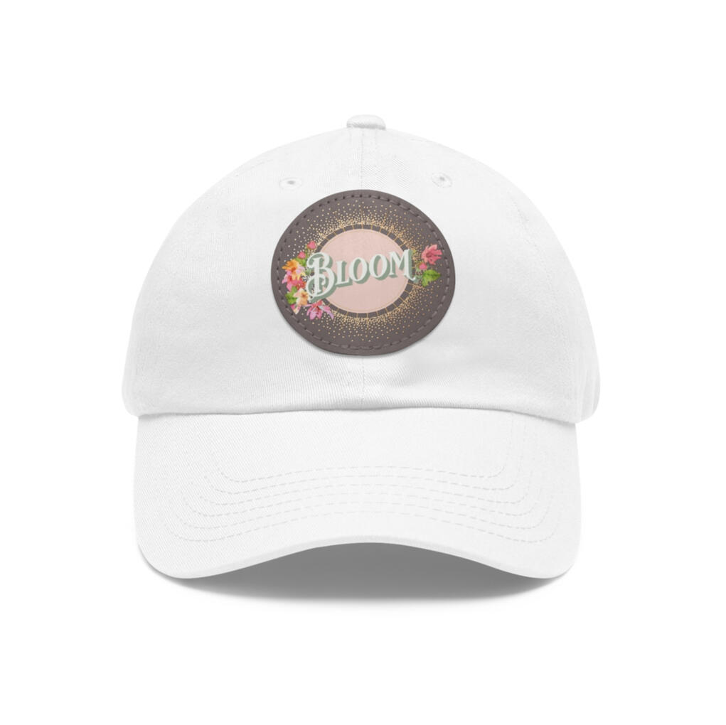 Classic Patch Dad Hat in White/Grey | $25.